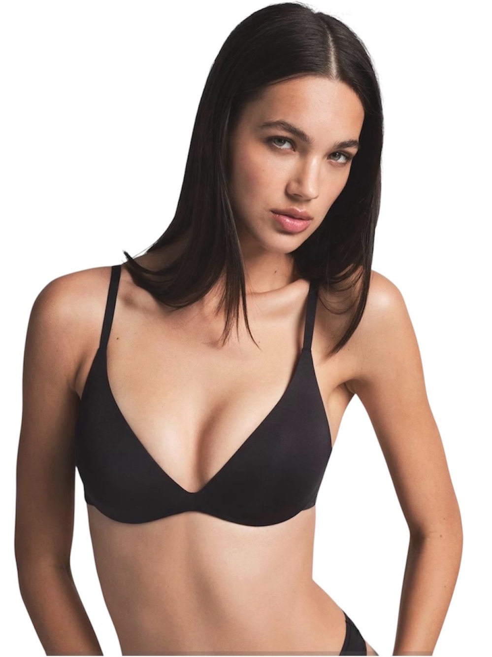 SKIMS Wireless Form Super Push Up Bra Onyx Black 32D NWT